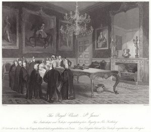 Le cabinet royal au palais de St James - English School