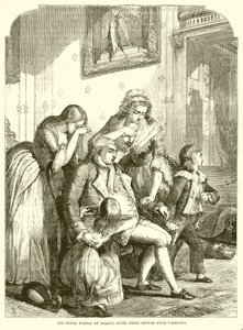 La famille royale de France après leur retour de Varennes - English School