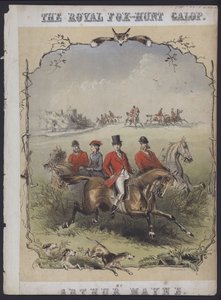 La chasse au renard royale, par Arthur Mayne (lithographie en couleur) - English School