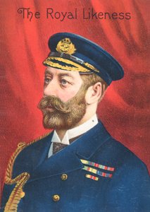 La ressemblance royale - Carte de vœux victorienne - English School