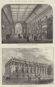 La visite royale à Nottingham (gravure) - English School