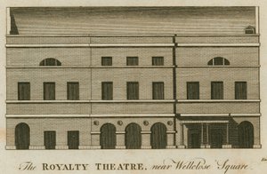 Théâtre Royalty, Well Street, Wellclose Square, Londres - English School
