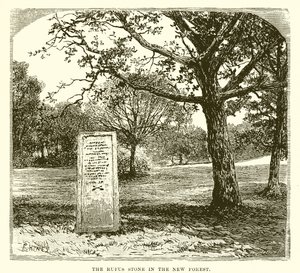 La pierre de Rufus dans la nouvelle forêt