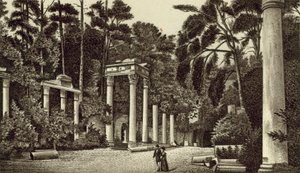 Les ruines, Virginia Water (lithographie) - English School