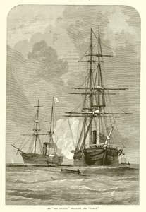 Le San Jacinto arrêtant le Trent - English School
