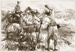Les Cipayes à Buxar, illustration de Cassell