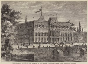 La maison des sessions des États de la province du Rhin (gravure) - English School