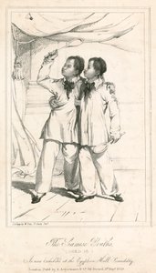 Les jeunes siamois (âgés de 18 ans), une nouvelle exposition au Egyptian Hall, Piccadilly - English School