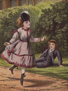 La corde à sauter (lithographie en couleur) - English School