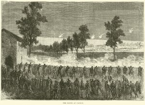 La Sortie à Cachan, octobre 1870 - English School