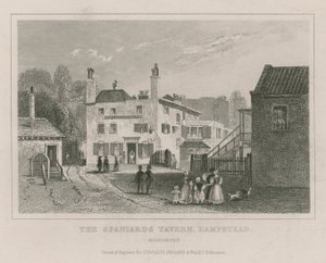 La taverne des Espagnols, Hampstead, Londres - English School