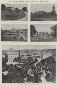 La guerre hispano-américaine, vues de Matanzas, Cuba (gravure) - English School