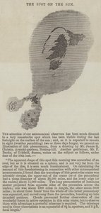 La tache sur le soleil (gravure) - English School
