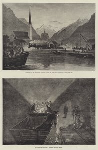 Le tunnel ferroviaire du Saint-Gothard (gravure) - English School