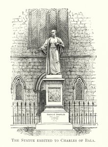 La Statue érigée à Charles de Bala (gravure) - English School
