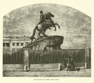 La statue de Pierre le Grand - English School