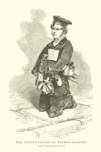 Le vendeur ambulant de noix de muscade (gravure) - English School