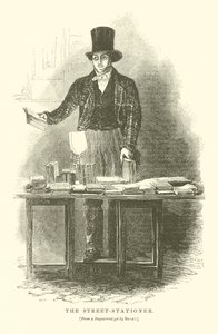 Le stationneur de rue (gravure) - English School