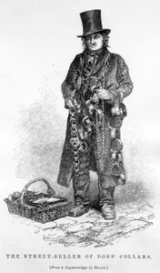 Le vendeur de colliers pour chiens, c.1840 - English School