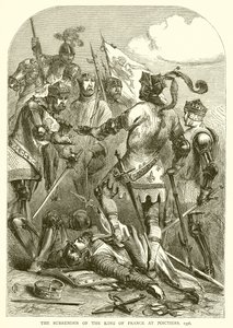 La reddition du roi de France à Poitiers, 1356 - English School