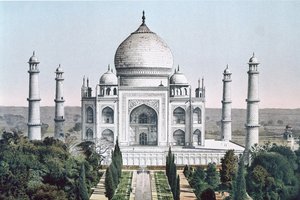 Le Taj Mahal à Agra - English School