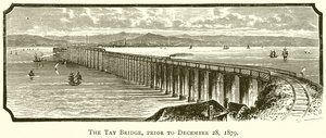 Le pont de Tay, avant le 28 décembre 1879 - English School