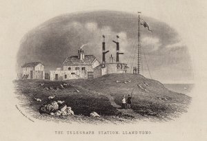 Station télégraphique, Llandudno (gravure) - English School