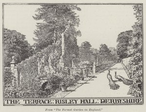 La terrasse, Risley Hall, Derbyshire - English School