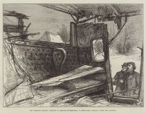 Le terrible accident ferroviaire à Shipton-on-Cherwell, une voiture de première classe après l