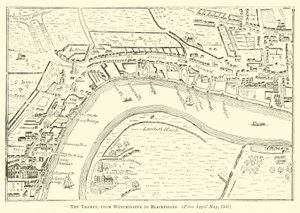 La Tamise, de Westminster à Blackfriars - English School
