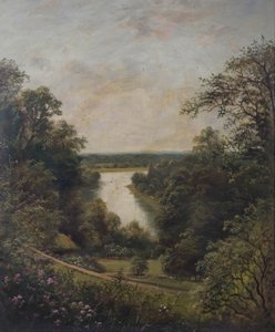La Tamise depuis les jardins en terrasse, Richmond, Surrey
