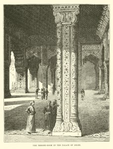 La Salle du Trône dans le Palais de Delhi - English School