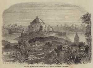 Le tombeau de Shere Shah à Sasseram (gravure) - English School
