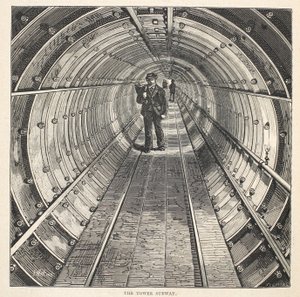 Le métro de la Tour, 1870 - English School