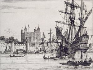 La Tour de Londres au Moyen Âge - English School