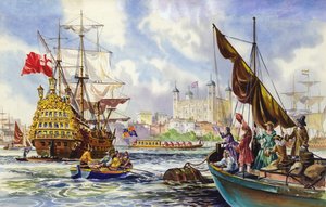 La Tour de Londres à la fin du XVIIe siècle - English School