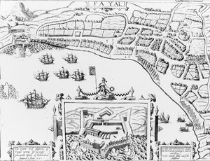 La Ville et la Plateforme de Fayall conquises par le très honorable Comte de Cumberland, 2 septembre 1589 - English School