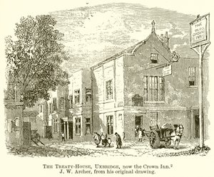 La maison du traité, Uxbridge, maintenant le Crown Inn