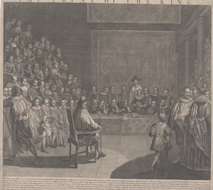 Le procès du roi Charles I - English School