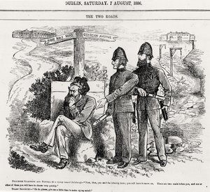 Les deux chemins, illustration, pub. 7 août 1886