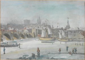 Le pont de Tyne - La grande gelée - English School