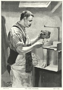 Le fondeur de caractères (gravure) - English School
