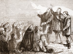 Les Vaudois prêtant serment, illustration de L