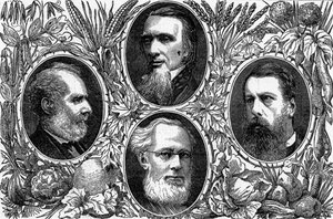 Le Système Végétarien - Quelques membres éminents de la Société Végétarienne, publié dans The Graphic, 1874 - English School