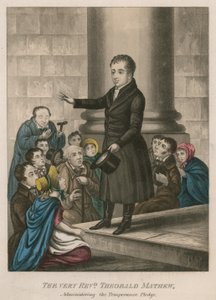 Le Très Révérend Theobald Mathew administrant le serment de tempérance