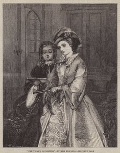 Les filles du vicaire (gravure) - English School