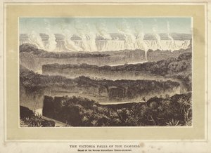 Les Chutes Victoria du Zambèze, appelées par les indigènes Mosyoatunya, Fumée-tonnante