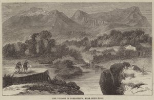 Le village de Poke-Felum, près de Hong-Kong (gravure)