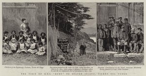 La visite du H.M.S. "Ruby" à Staten Island, Terre de Feu