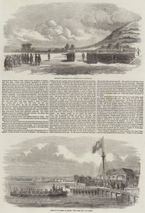 La guerre sur le Danube (gravure) - English School